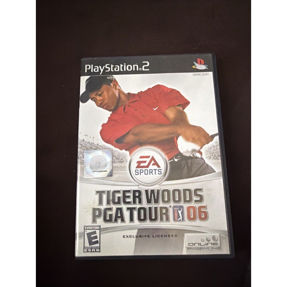 PS2 Tiger Woods PGA Tour 06 (Sony PlayStation 2, 2005) With Manual